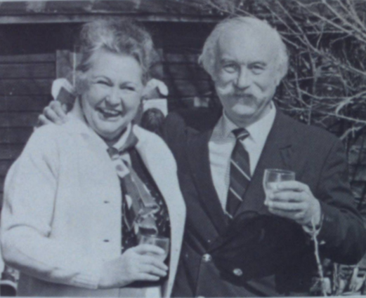 Nancy with her husband John Forward
