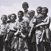 Zoltan Kluger, A Group of Orphaned Children, Holocaust Survivors, at the Atlit Reception Camp, 14 July 1944. 